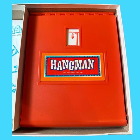 Vintage 1988 Hangman The Original Word Guessing Game  Milton Bradley Complete - Picture 8 of 9